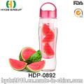 750 ML BPA-FREIES Tritan Fruit Infuser Wasserflasche, Kunststoff Fruit Infusion Flasche (HDP-0892)